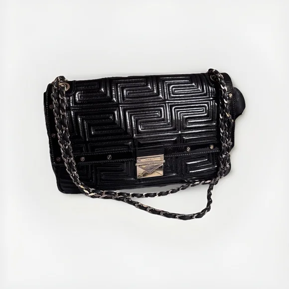 Gianni Versace Quilted Patent Leather Shoulder Bag - Picture 14 of 16